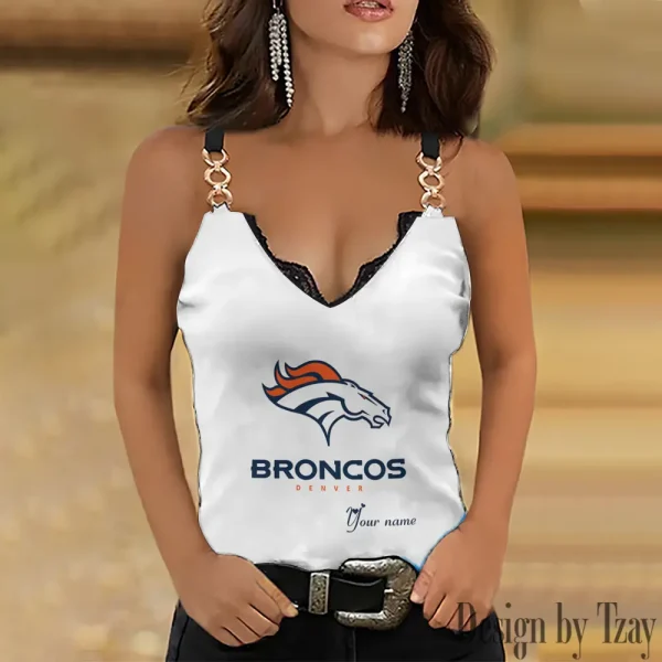 Denver Broncos Women’s Chain Straps Tank Top SPTWCSTT042