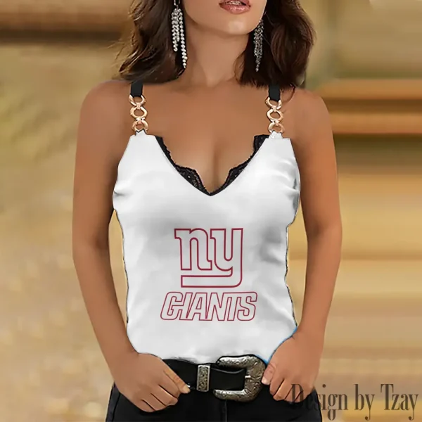 New York Giants Women’s Chain Straps Tank Top SPTWCSTT056