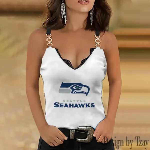 Seattle Seahawks Women’s Chain Straps Tank Top SPTWCSTT061
