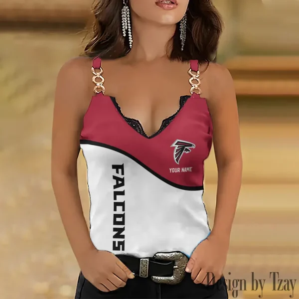 Atlanta Falcons Women’s Chain Straps Tank Top SPTWCSTT066