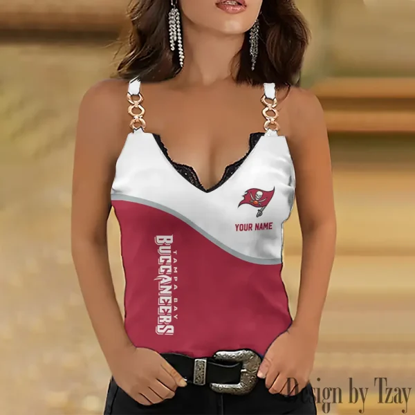 Tampa Bay Buccaneers Women’s Chain Straps Tank Top SPTWCSTT094