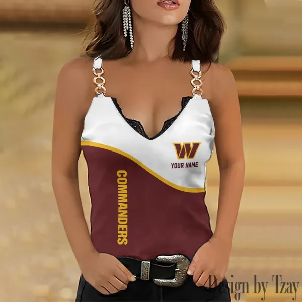 Washington Commanders Women’s Chain Straps Tank Top SPTWCSTT096
