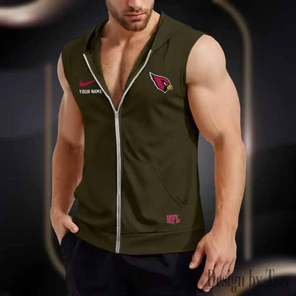 Arizona Cardinals Mens Sleeveless Gym Tank Top Trending 2025 SPTMSVSHTT001 - Image 3