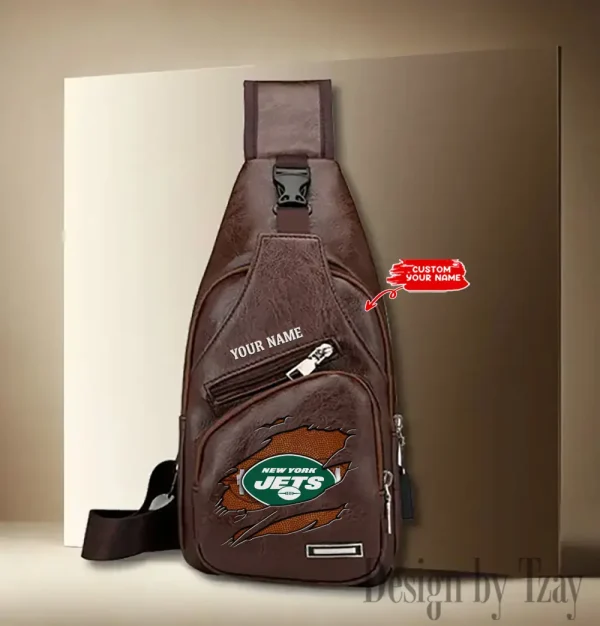 New York Jets Fashion Men Chest Bag Single Strap Anti-theft New 2025 SPTLTSLINGBAG282 - Image 2