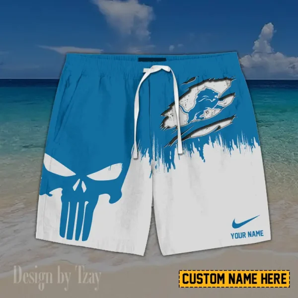 Detroit Lions Casual Men's Drawstring Shorts Trending 2025 BGSHORT390