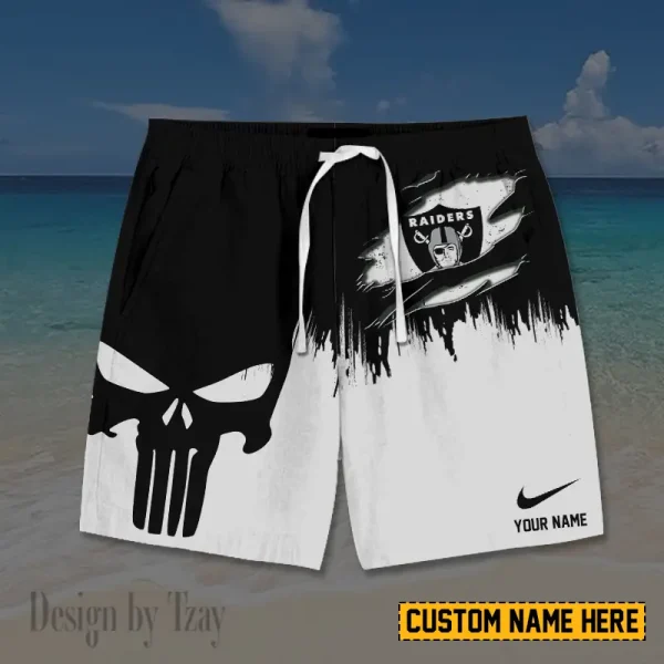 Las Vegas Raiders Casual Men's Drawstring Shorts Trending 2025 BGSHORT396