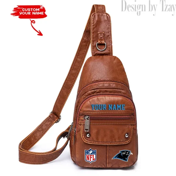 Carolina Panthers Street-Style New Leather Chest Bag Trending 2025 SPTSSNLCB005