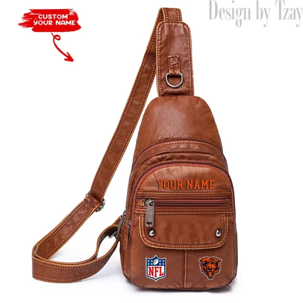 Chicago Bears Street-Style New Leather Chest Bag Trending 2025 SPTSSNLCB006