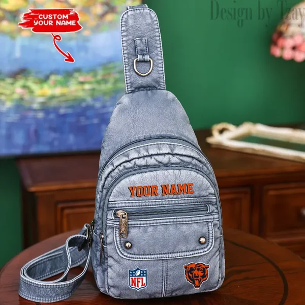 Chicago Bears Street-Style New Leather Chest Bag Trending 2025 SPTSSNLCB006 - Image 3
