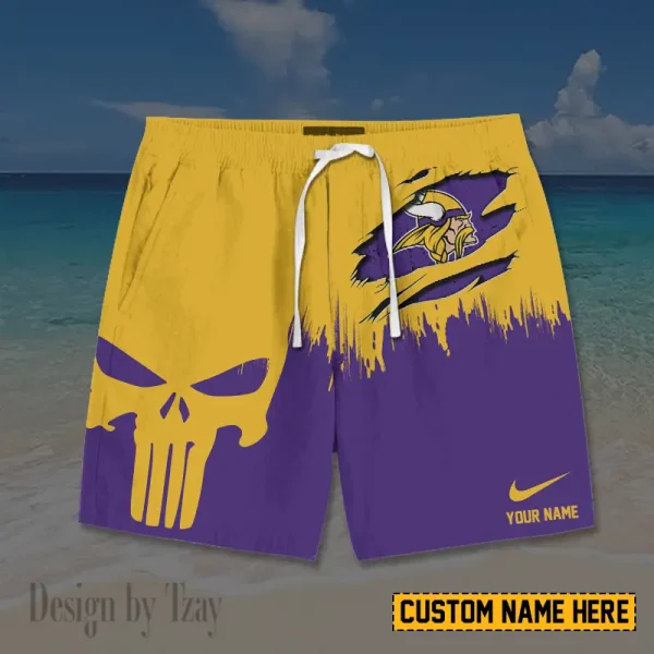 Minnesota Vikings Casual Men's Drawstring Shorts Trending 2025 BGSHORT400