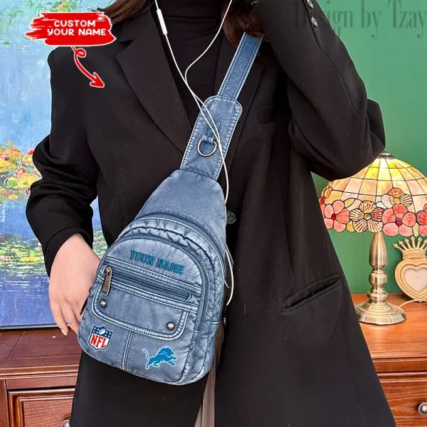 Detroit Lions Street-Style New Leather Chest Bag Trending 2025 SPTSSNLCB011 - Image 4