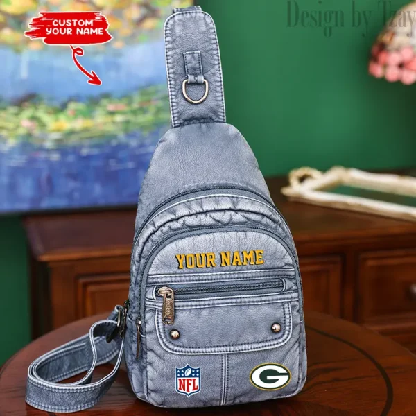 Green Bay Packers Street-Style New Leather Chest Bag Trending 2025 SPTSSNLCB012 - Image 2