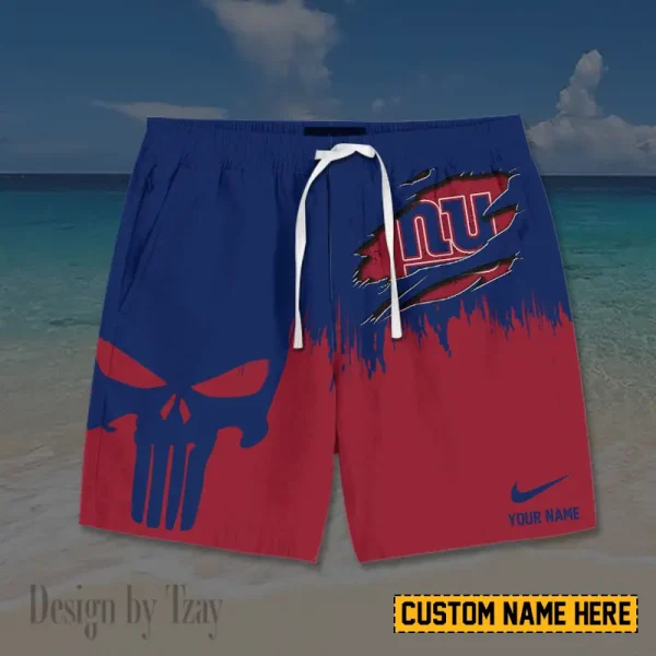 New York Giants Casual Men's Drawstring Shorts Trending 2025 BGSHORT403