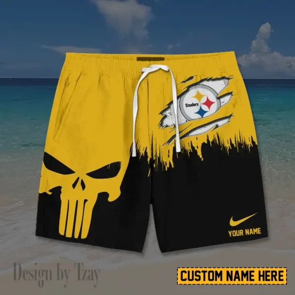 Pittsburgh Steelers Casual Men's Drawstring Shorts Trending 2025 BGSHORT406