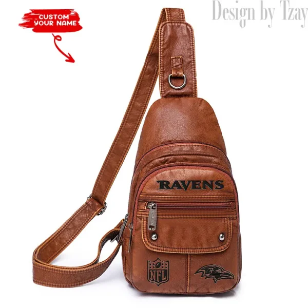 Baltimore Ravens Street-Style New Leather Chest Bag Trending 2025 SPTSSNLCB035