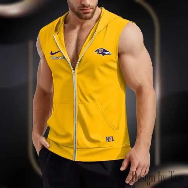 Baltimore Ravens Mens Sleeveless Gym Tank Top Trending 2025 SPTMSVSHTT003 - Image 5