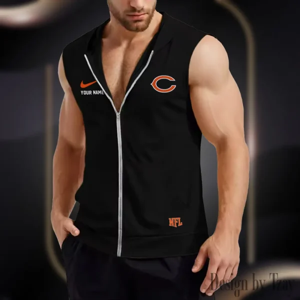 Chicago Bears Mens Sleeveless Gym Tank Top Trending 2025 SPTMSVSHTT006 - Image 4