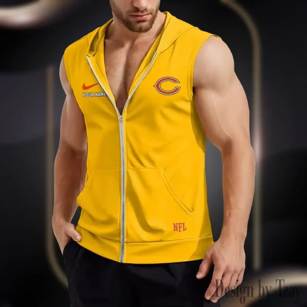 Chicago Bears Mens Sleeveless Gym Tank Top Trending 2025 SPTMSVSHTT006 - Image 5