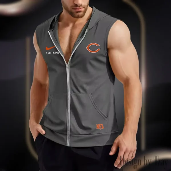 Chicago Bears Mens Sleeveless Gym Tank Top Trending 2025 SPTMSVSHTT006 - Image 6
