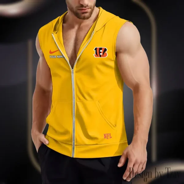 Cincinnati Bengals Mens Sleeveless Gym Tank Top Trending 2025 SPTMSVSHTT007 - Image 6