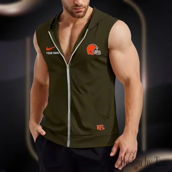 Cleveland Browns Mens Sleeveless Gym Tank Top Trending 2025 SPTMSVSHTT008