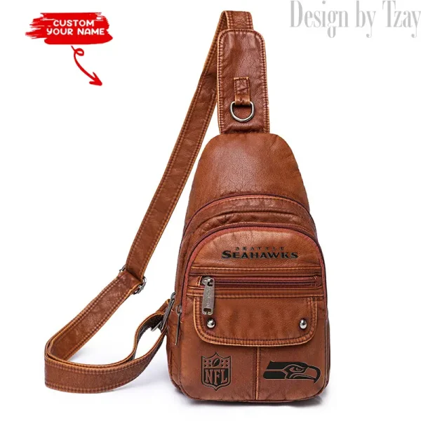 Seattle Seahawks Street-Style New Leather Chest Bag Trending 2025 SPTSSNLCB061