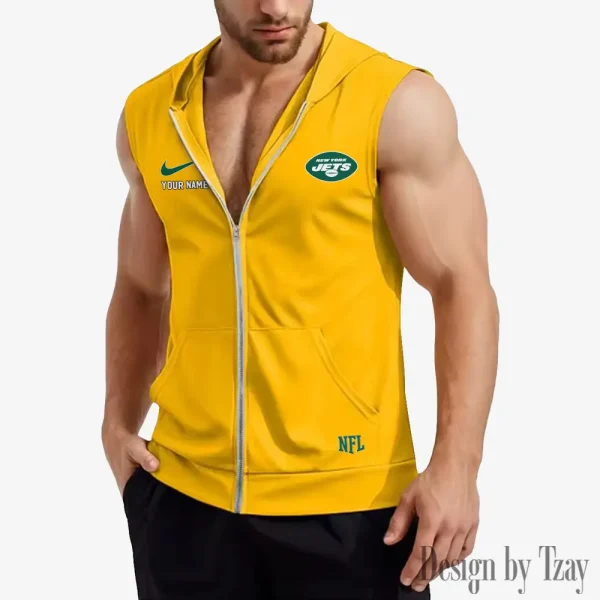 New York Jets Mens Sleeveless Gym Tank Top Trending 2025 SPTMSVSHTT025 - Image 2