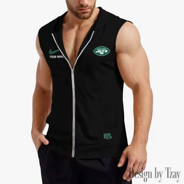 New York Jets Mens Sleeveless Gym Tank Top Trending 2025 SPTMSVSHTT025 - Image 3