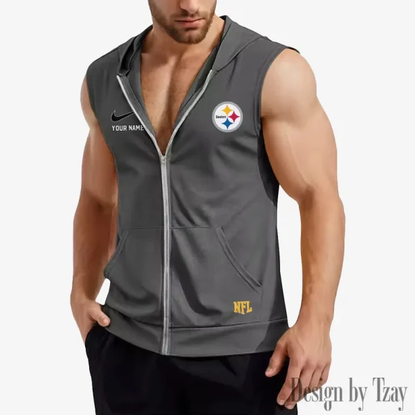 Pittsburgh Steelers Mens Sleeveless Gym Tank Top Trending 2025 SPTMSVSHTT027 - Image 3