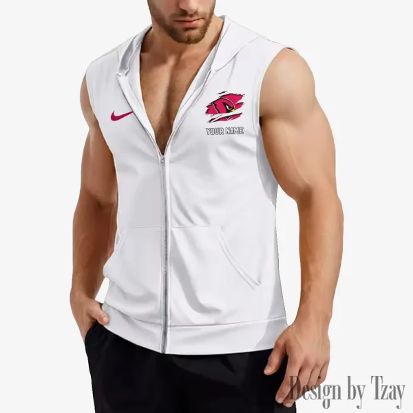 Arizona Cardinals Mens Sleeveless Gym Tank Top Trending 2025 SPTMSVSHTT033 - Image 2