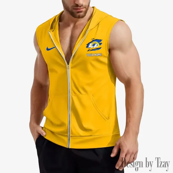 Los Angeles Rams Mens Sleeveless Gym Tank Top Trending 2025 SPTMSVSHTT051 - Image 6