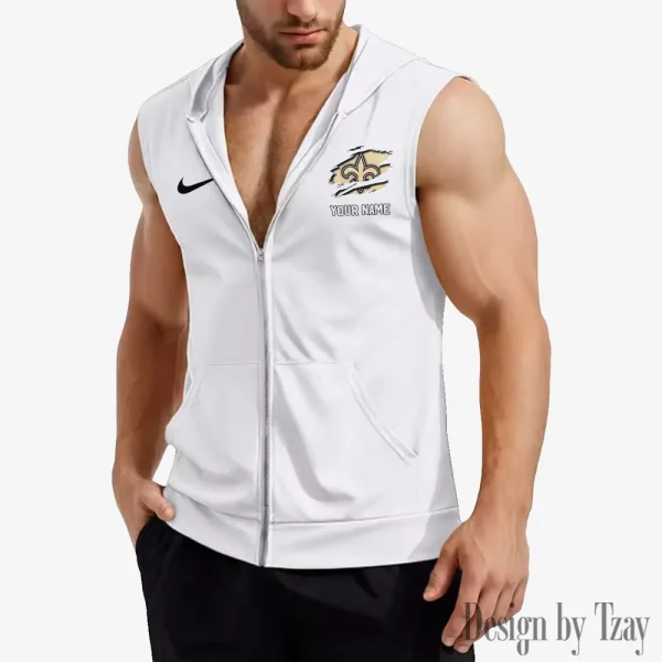 New Orleans Saints Mens Sleeveless Gym Tank Top Trending 2025 SPTMSVSHTT055