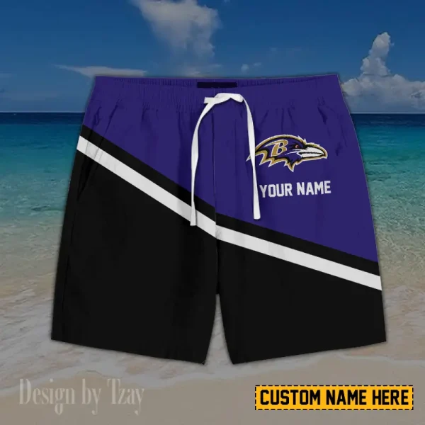Baltimore Ravens Casual Men's Drawstring Shorts Trending 2025 BGSHORT414