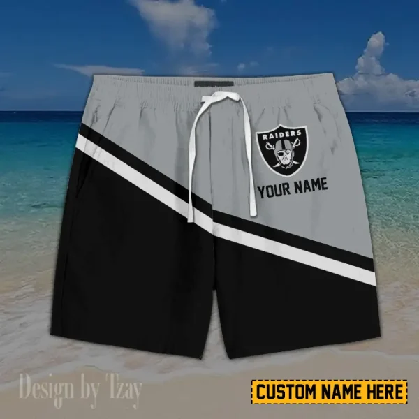 Las Vegas Raiders Casual Men's Drawstring Shorts Trending 2025 BGSHORT428
