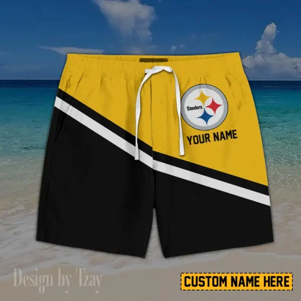 Pittsburgh Steelers Casual Men's Drawstring Shorts Trending 2025 BGSHORT438