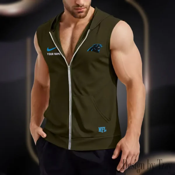 Carolina Panthers Mens Sleeveless Gym Tank Top Trending 2025 SPTMSVSHTT005 - Image 6