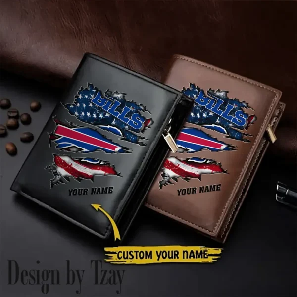 Buffalo Bills Leather Vertical Men Wallet Gifts For Fans SPTLVW926