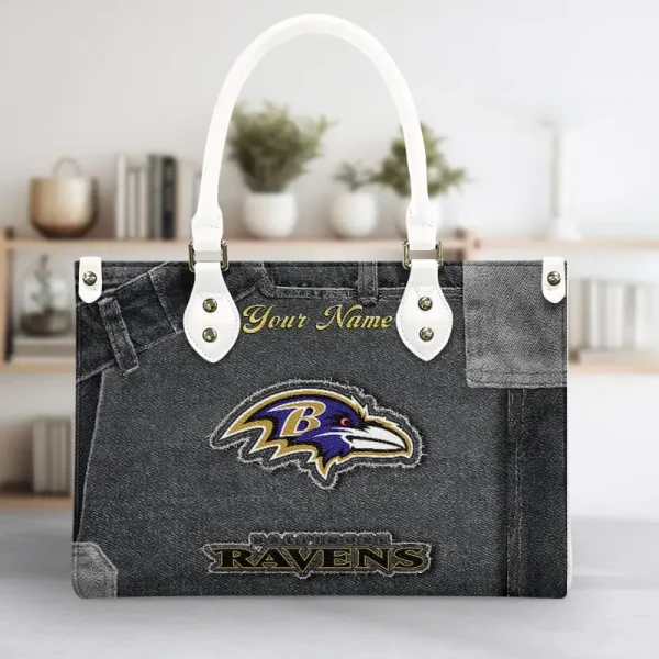 Baltimore Ravens Leather Bag Handbag For Women VITTHB403 - Image 4