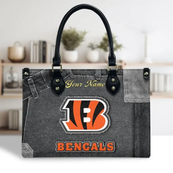 Cincinnati Bengals Leather Bag Handbag For Women VITTHB407 - Image 2