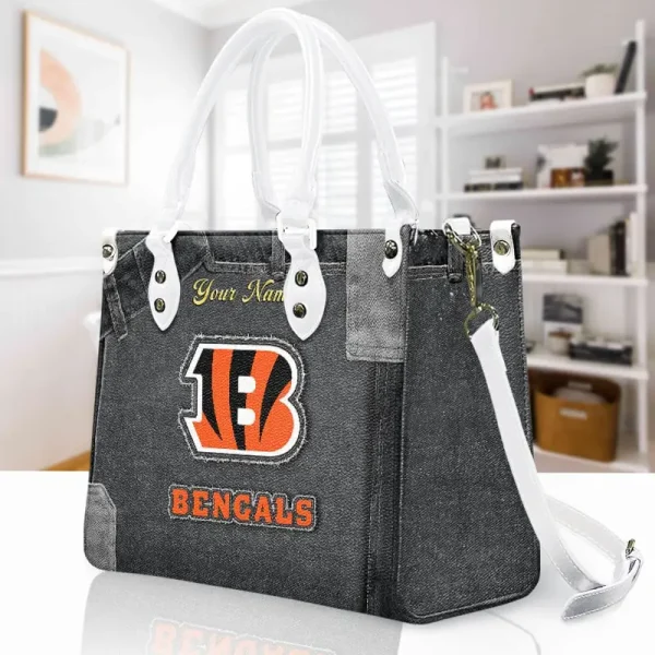 Cincinnati Bengals Leather Bag Handbag For Women VITTHB407 - Image 3