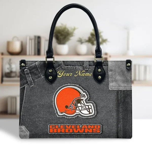 Cleveland Browns Leather Bag Handbag For Women VITTHB408 - Image 2