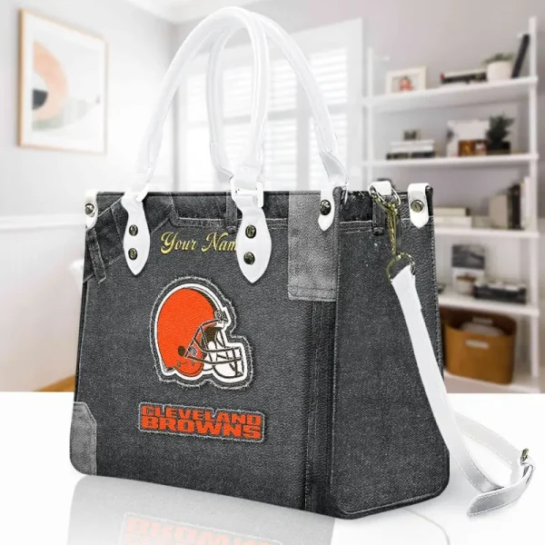 Cleveland Browns Leather Bag Handbag For Women VITTHB408 - Image 3