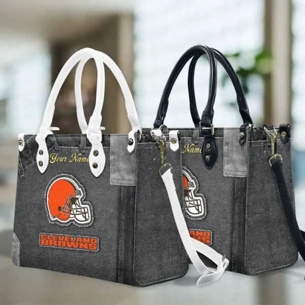 Cleveland Browns Leather Bag Handbag For Women VITTHB408 - Image 5