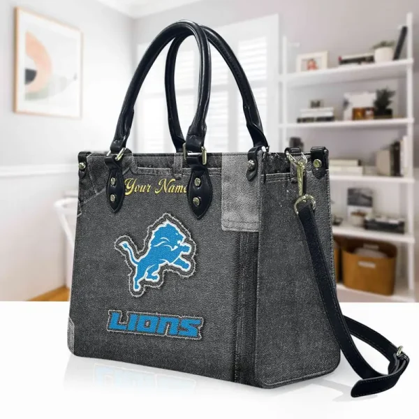 Detroit Lions Leather Bag Handbag For Women VITTHB411