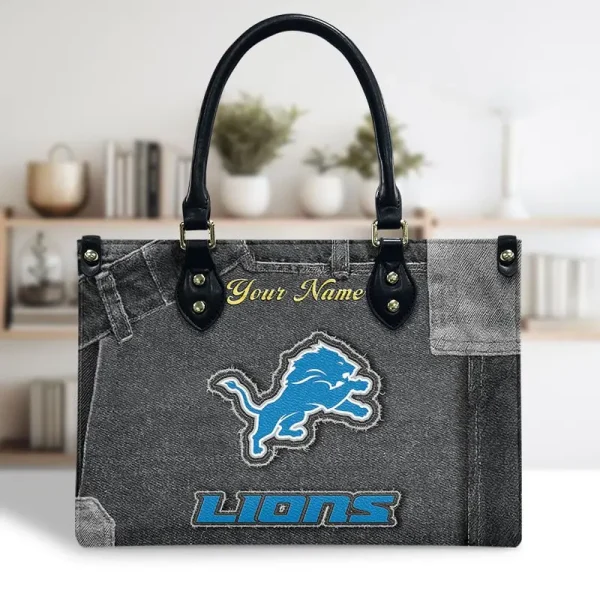 Detroit Lions Leather Bag Handbag For Women VITTHB411 - Image 2