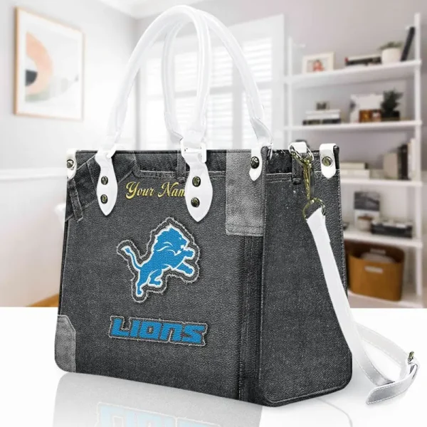 Detroit Lions Leather Bag Handbag For Women VITTHB411 - Image 3