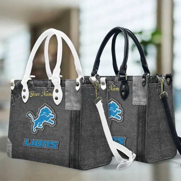 Detroit Lions Leather Bag Handbag For Women VITTHB411 - Image 5