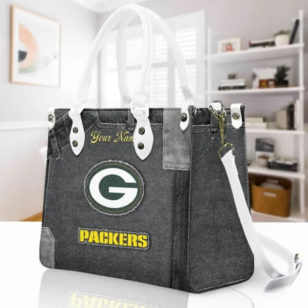 Green Bay Packers Leather Bag Handbag For Women VITTHB412 - Image 3