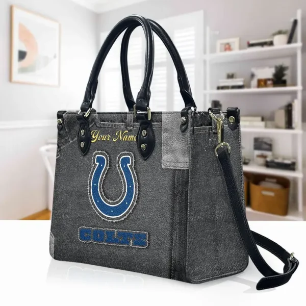 Indianapolis Colts Leather Bag Handbag For Women VITTHB414