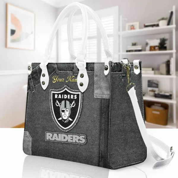 Las Vegas Raiders Leather Bag Handbag For Women VITTHB417 - Image 3